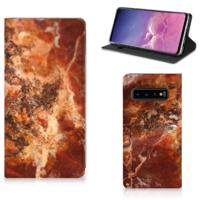 Samsung Galaxy S10 | Standcase | Marmer Bruin - thumbnail