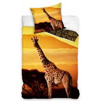 Dreamee Dekbedovertrek Giraffe 140 x 200 cm Katoen Geel - thumbnail