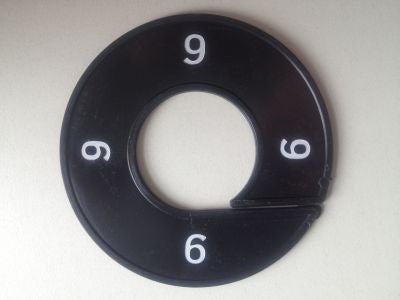 Maatring zwart/wit 9