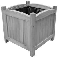 VidaXL Plantenbakken verhoogd 2 st 30x30x30 cm massief vurenhout - thumbnail