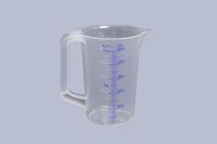 Hunersdorff Meetkan | 500 ml polypropyleen transparant | D90xH135 mm | greep gesloten | 1 stuk - 935000 935000 - thumbnail