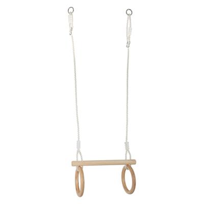 Small Foot - houten trapeze met gymnastiekringen, 100cm Small Foot - houten trapeze met gymnastiekringen, 100cm