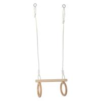 Small Foot - houten trapeze met gymnastiekringen, 100cm - thumbnail