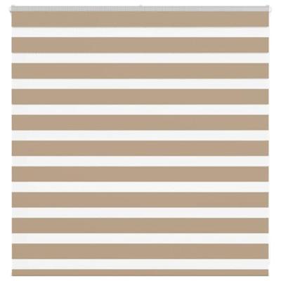 VidaXL Zebra blind 150x100 cm stofbreedte 145,9 cm polyester zandbruin