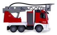 Jamara Brandweerwagen draaibare ladder Mercedes-Benz Antos 1:26 2,4GHz met sproeifuncti - thumbnail