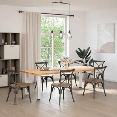 Console tafelpoten 4 st 72-74 cm staal wit Console tafelpoten 4 st 72-74 cm staal wit