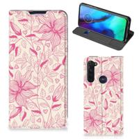 Motorola Moto G Pro Smart Cover Pink Flowers - thumbnail