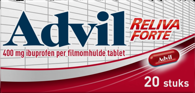 Advil Reliva Forte Oval Tabs 400 mg - voor pijn en koorts