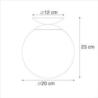 QAZQA Art deco plafondlamp messing met roze glas - Pallon - thumbnail