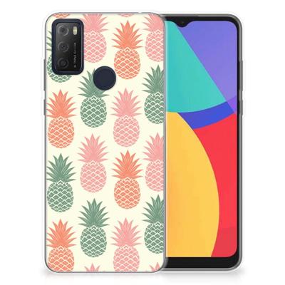 Alcatel 1S (2021) | Siliconen Case | Ananas