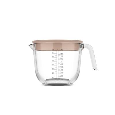 Mepal Maatbeker met deksel - chef it - chalk - 1000ml Mepal Maatbeker met deksel - chef it - chalk - 1000ml