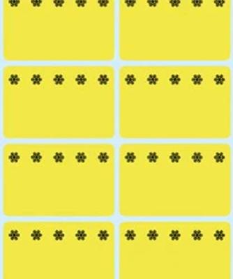 Etiket HERMA 3771 26x40mm diepvries geel 48stuks Etiket HERMA 3771 26x40mm diepvries geel 48stuks