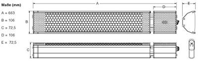 CasaFan S2000 Terrasverwarming 2000 W 11 m² Zilver