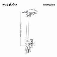 Nedis TVCM1330BK Draai- En Kantelbare Tv-plafondbeugel 26 - 42" Max. 20 Kg Verstelbare Hoogte - thumbnail