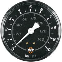 SKS Pompd manometer 63mm 10 bar zw - thumbnail