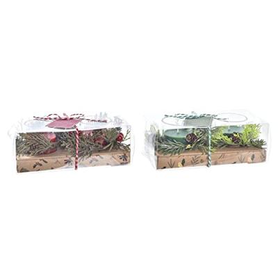 Kaarsenset DKD Home Decor Kerstmis (5,5 x 5,5 x 6 cm) (2 Stuks) Kaarsenset DKD Home Decor Kerstmis (5,5 x 5,5 x 6 cm) (2 Stuks)