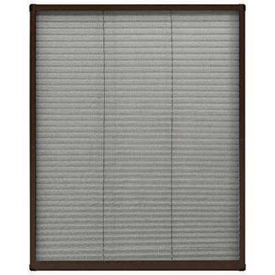 VidaXL Raamhor plissé 80x100 cm aluminium bruin VidaXL Raamhor plissé 80x100 cm aluminium bruin