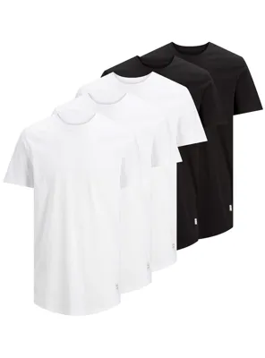 5-pack heren T-shirts - ronde hals - Multipack heren ondershirt katoen - Korte mouwen