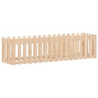 Plantenbak verhoogd met hekontwerp 200x50x50 cm grenenhout - thumbnail