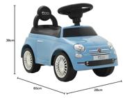 VidaXL Loopauto fiat 500 blauw - thumbnail