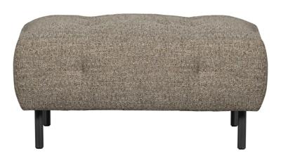 WOOOD Hocker 'Lloyd' Geweven stof, kleur Bruin Melange