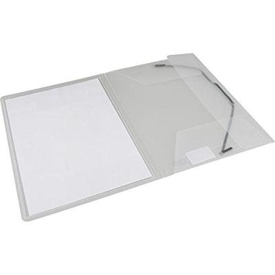 Elastomap Oxford Polyvision A4 met insteektas 3 kleppen PP transparant | 12 stuks