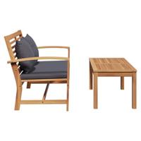 Tuinbank Bruin 110 x 64 x 76.5 cm Massief teakhout - thumbnail