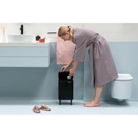 Brabantia Bo hi afvalemmer 7 liter met kunststof binnenemmer matt black - thumbnail