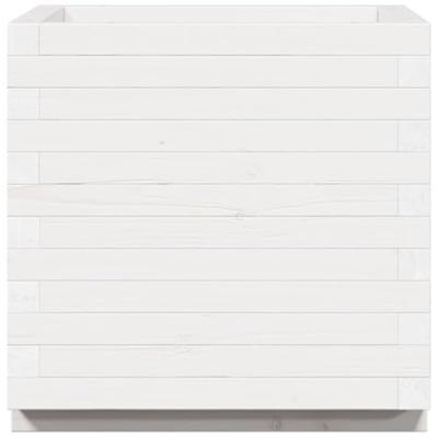 Plantenbak 50x50x49,5 cm massief grenenhout wit Plantenbak 50x50x49,5 cm massief grenenhout wit