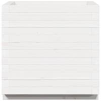 Plantenbak 50x50x49,5 cm massief grenenhout wit - thumbnail