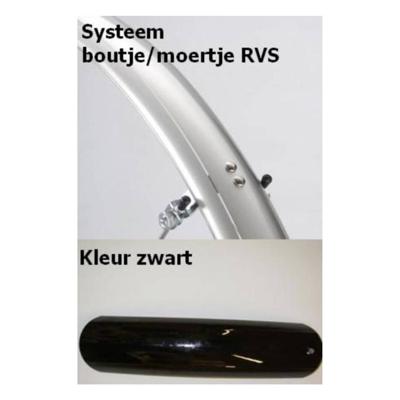 Eurofender spatbordset elegance 58mm 26 zwart