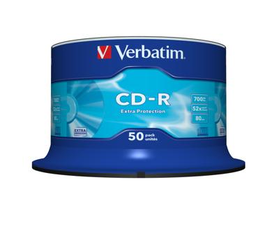 CD-R Verbatim 43351 52x 700 MB (50 Stuks) CD-R Verbatim 43351 52x 700 MB (50 Stuks)