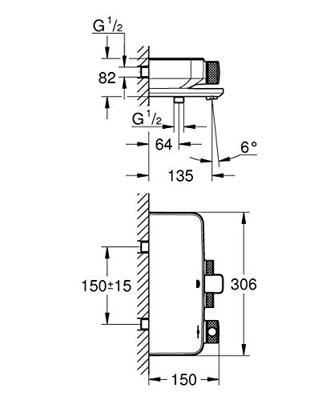 GROHE Grohtherm smartcontrol badthermostaat chroom 34718000 - thumbnail