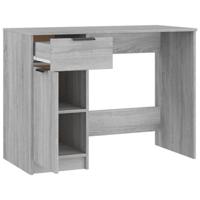 Bureau 100x50x75 cm bewerkt hout grijs sonoma eikenkleurig - thumbnail
