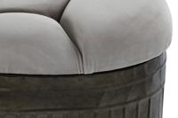 Kruk DKD Home Decor Beige Metaal Polyester Donkerbruin (121 x 44 x 47,5 cm) - thumbnail