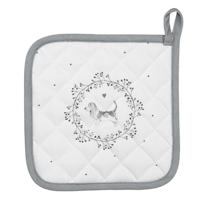 Clayre & Eef pannenlap hond 20x20cm - thumbnail