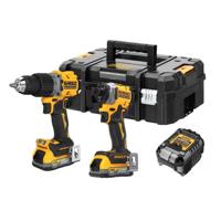 DeWALT DCK2050E2T Accu combiset 2-delig (DCD805 + DCF850) 18V XR 1.7Ah POWERSTACK in TSTAK - thumbnail