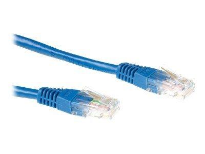 ACT Blauwe 5 meter U/UTP CAT6A patchkabel snagless met RJ45 connectoren ACT Blauwe 5 meter U/UTP CAT6A patchkabel snagless met RJ45 connectoren
