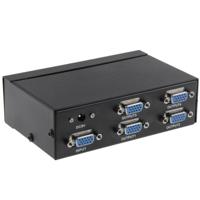 FJ-2504A 4 Poort VGA Video Splitter met hoge resolutie van 1920 x 1440, ondersteunt 250MHz Video Bandbreedte - thumbnail