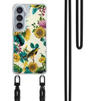 Samsung Galaxy S26 hoesje met zwart koord - Sunflowers - thumbnail
