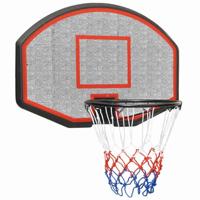 VidaXL Basketbalbord 71x45x2 cm polyetheen zwart - thumbnail