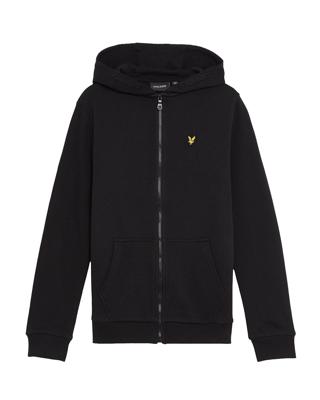 Lyle & Scott winter vest jongens - zwart - capuchon