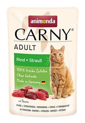 ANIMONDA Carny Adult Beef and ostrich - nat kattenvoer - 85g