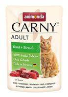 ANIMONDA Carny Adult Beef and ostrich - nat kattenvoer - 85g - thumbnail