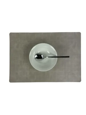 Wicotex placemats Nilo polyline taupe 30x43cm
