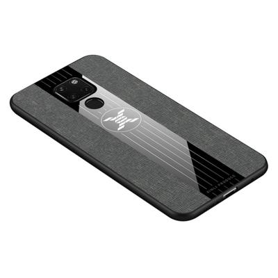 Voor Huawei mate 20 XINLI stiksels doek Textue schokbestendige TPU beschermhoes (grijs) Voor Huawei mate 20 XINLI stiksels doek Textue schokbestendige TPU beschermhoes (grijs)