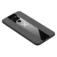 Voor Huawei mate 20 XINLI stiksels doek Textue schokbestendige TPU beschermhoes (grijs) - thumbnail