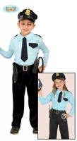 Hoofdagent pakje kind blauw - thumbnail