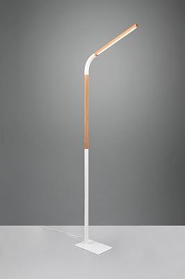 Trio Flexibele leeslampNorris wit met hout - 445210131