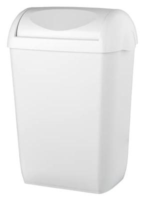 PlastiQline PlastiQline afvalbak 23l met swing-deksel PQSA23 - wit